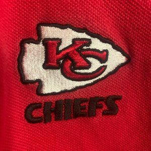 Kansas City Chiefs NFL Brand Vintage Men's Large Polo - Embroidered Logo